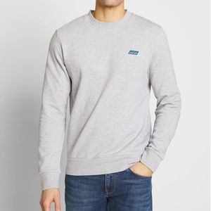 Scotch & Soda | Mens Grey Logo Knit Pullover Shirt